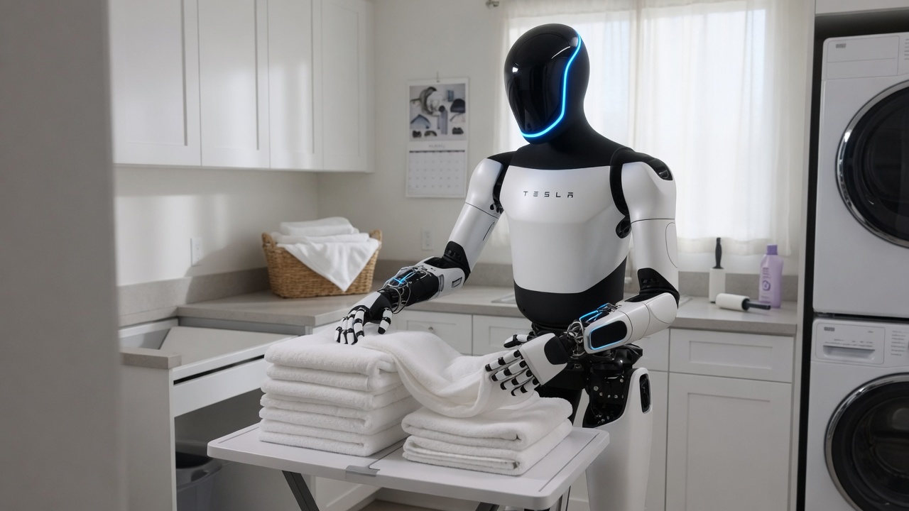 Laundry — Optimus in action