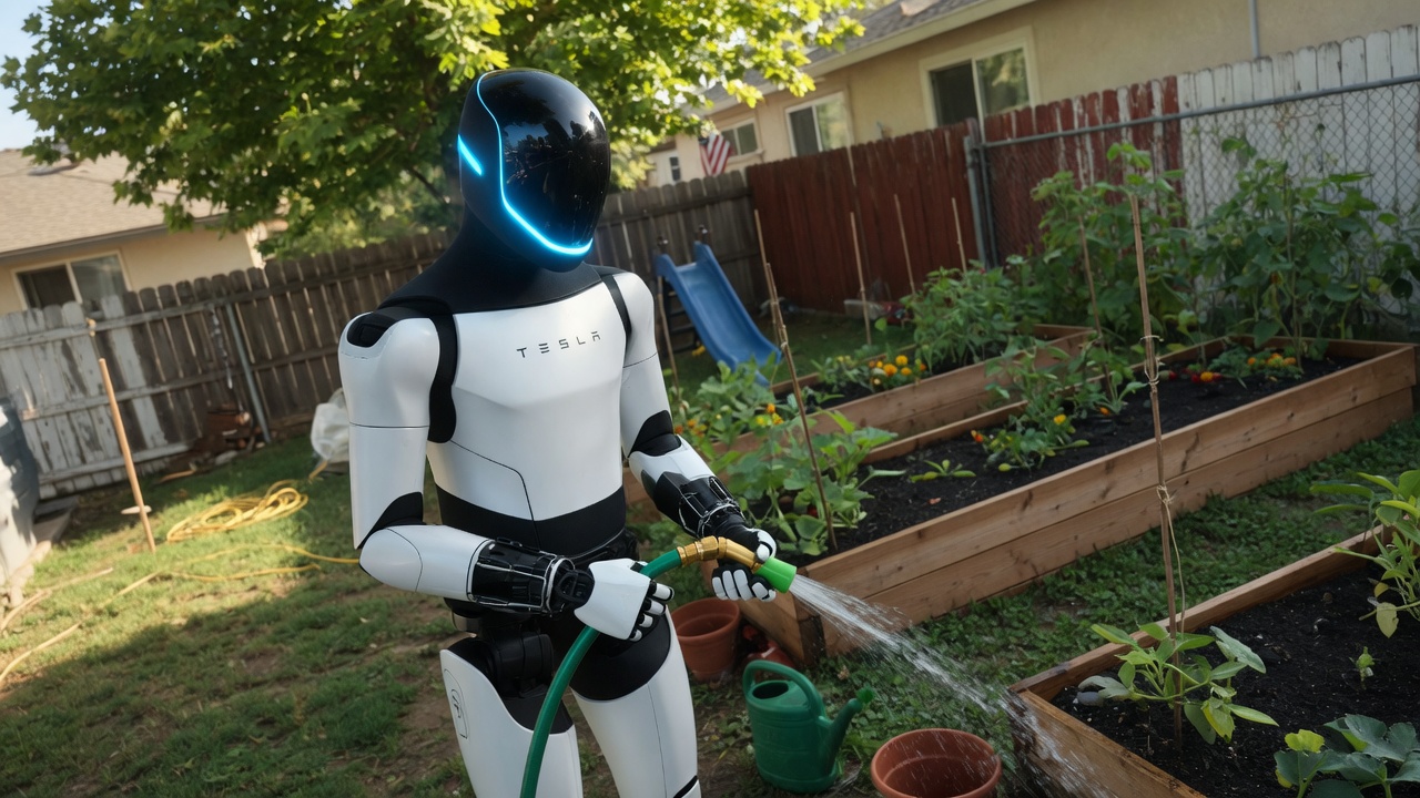 Yard Work — Optimus in action