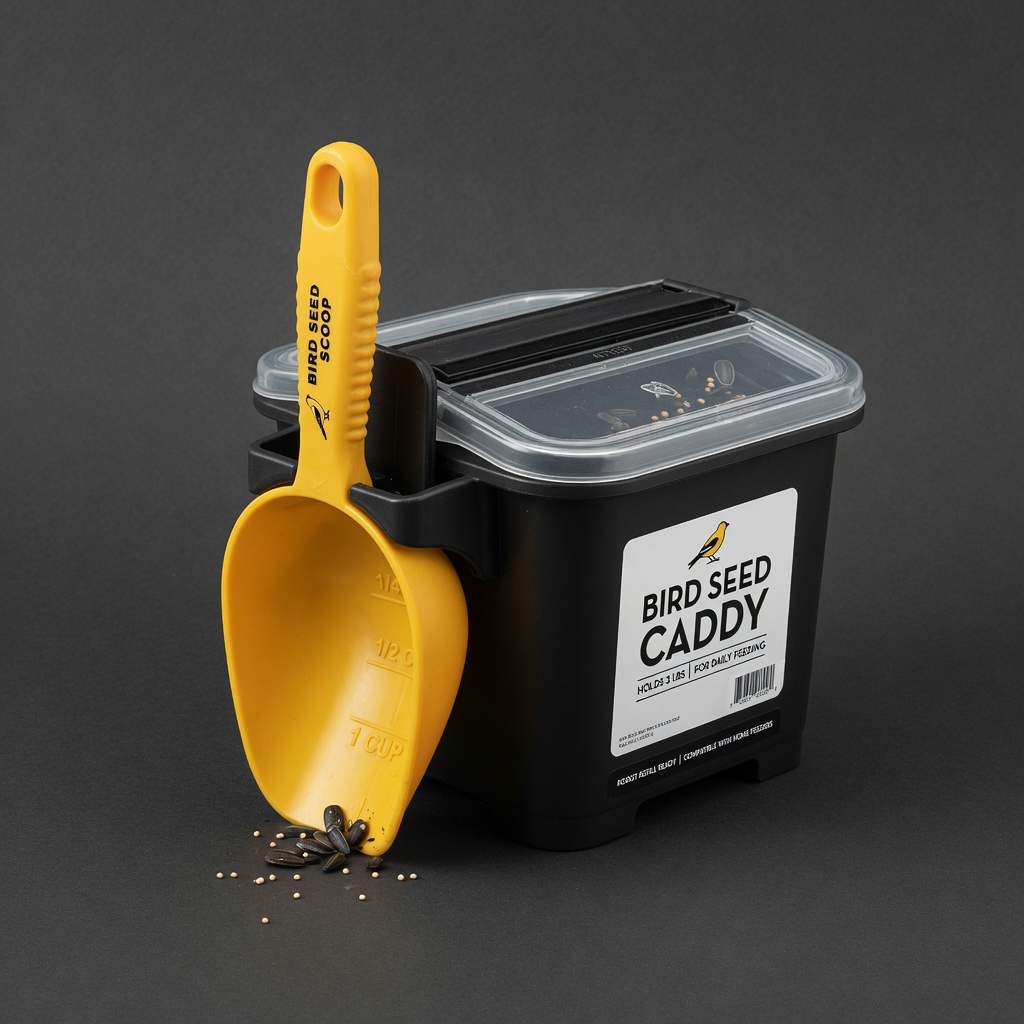 Bird Seed Scoop Caddy