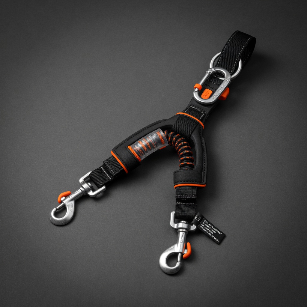 Dual-Dog Leash Coupler