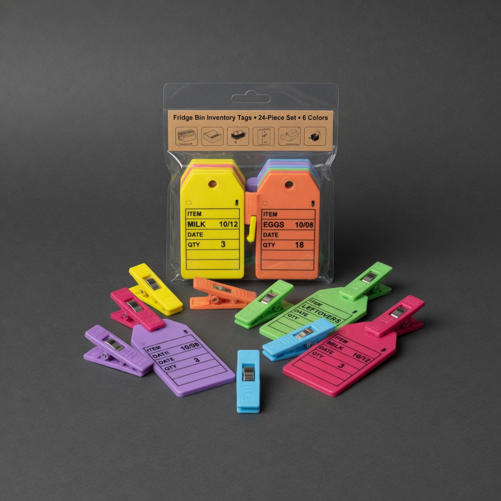 Fridge Bin Inventory Tags