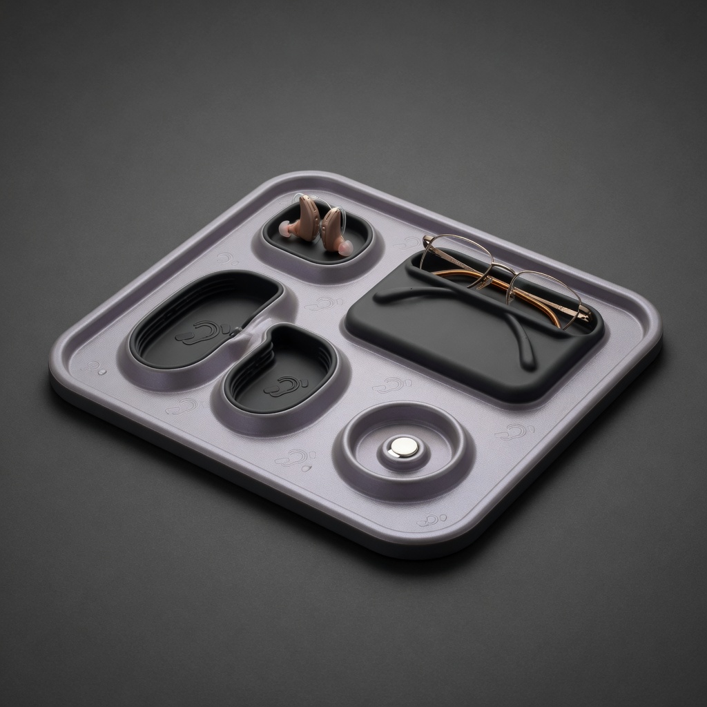 Hearing-Aid Night Tray Mat