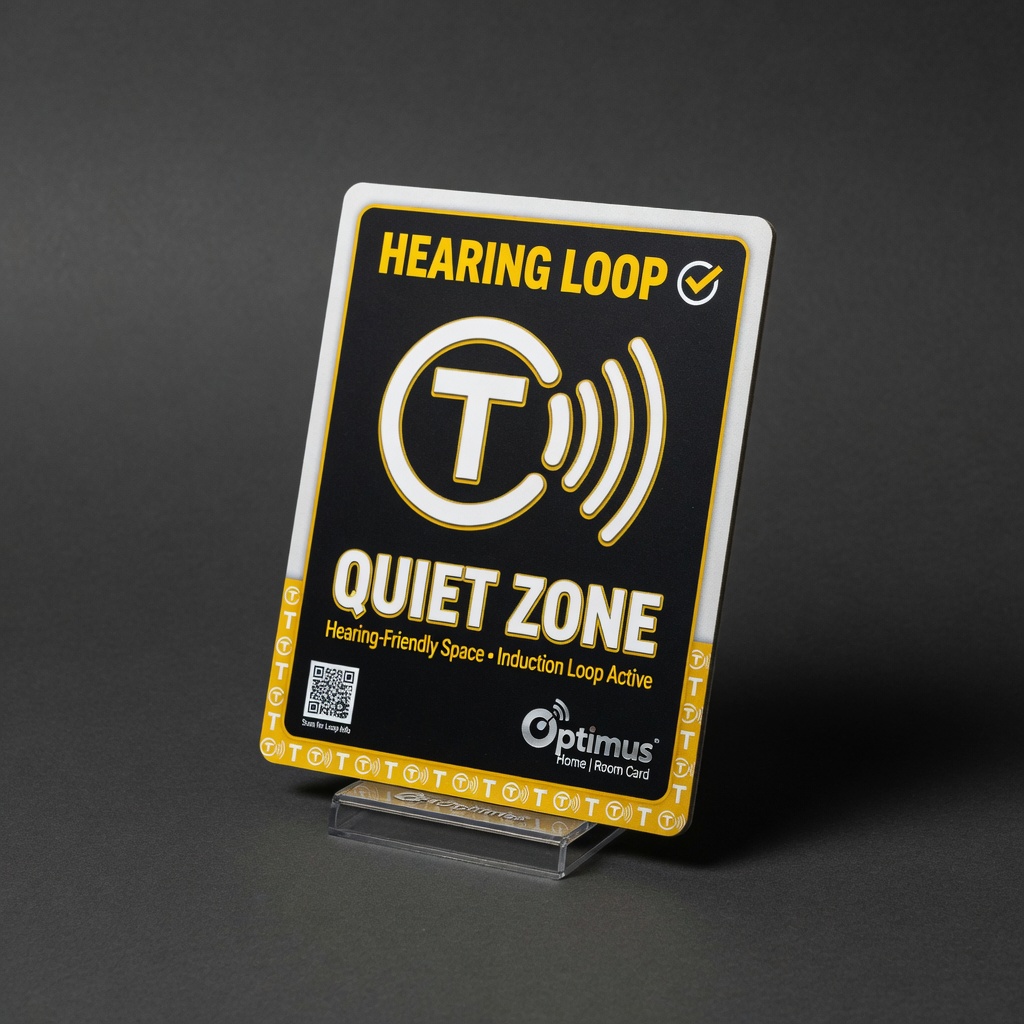 Hearing Loop Room Sign Card