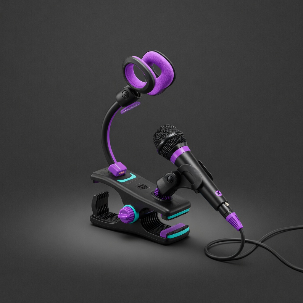 Karaoke Mic Stand Clip