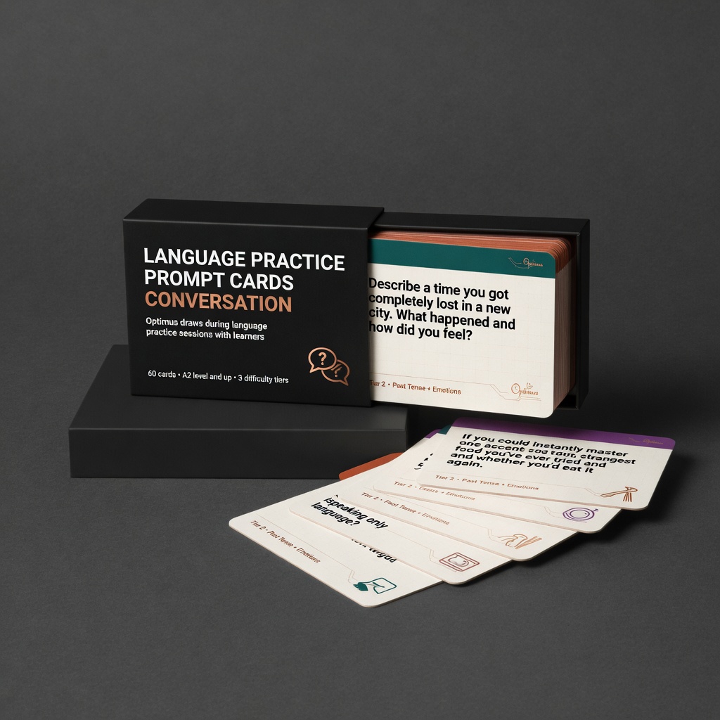 Language Practice Prompt Cards