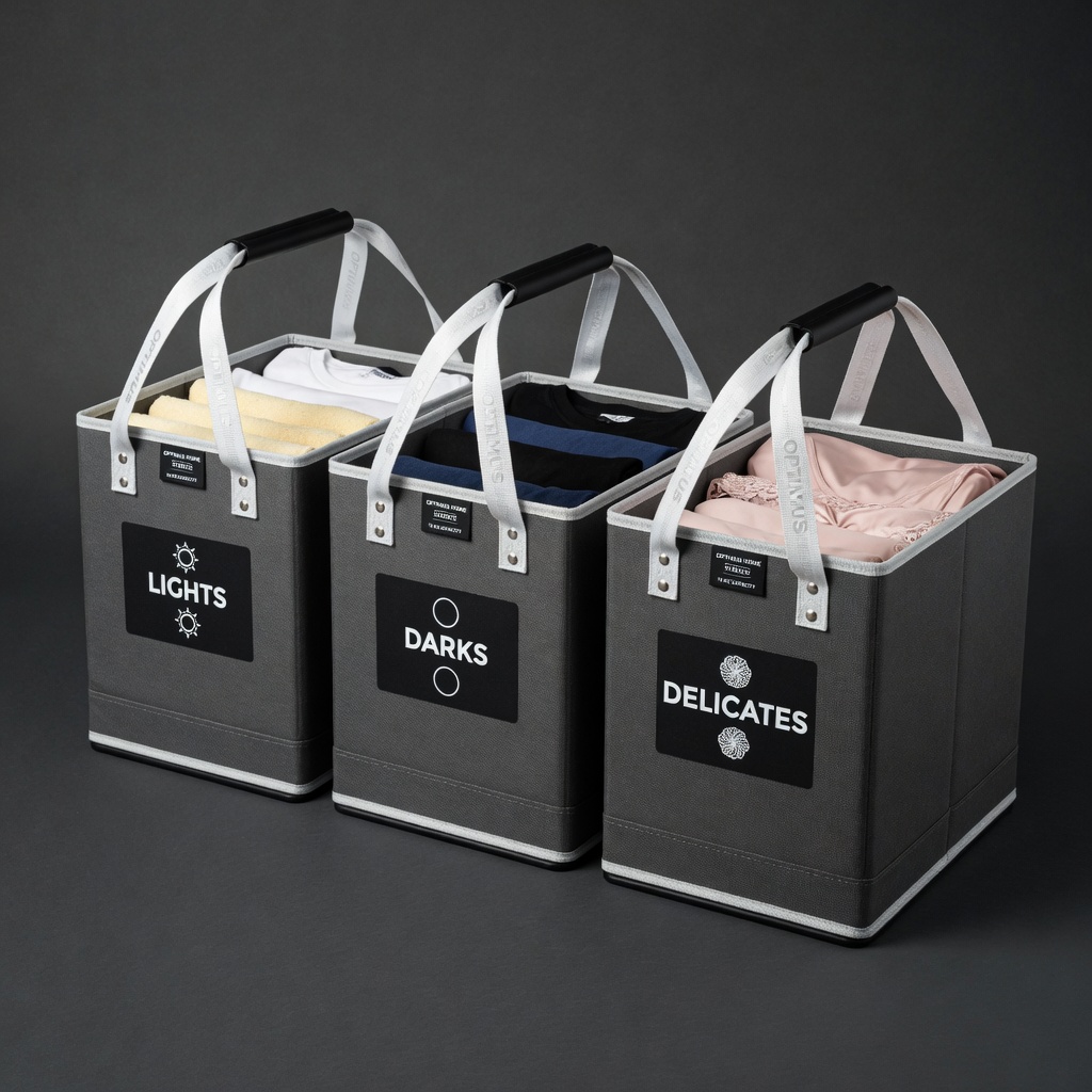 Triple Laundry Sort Bins