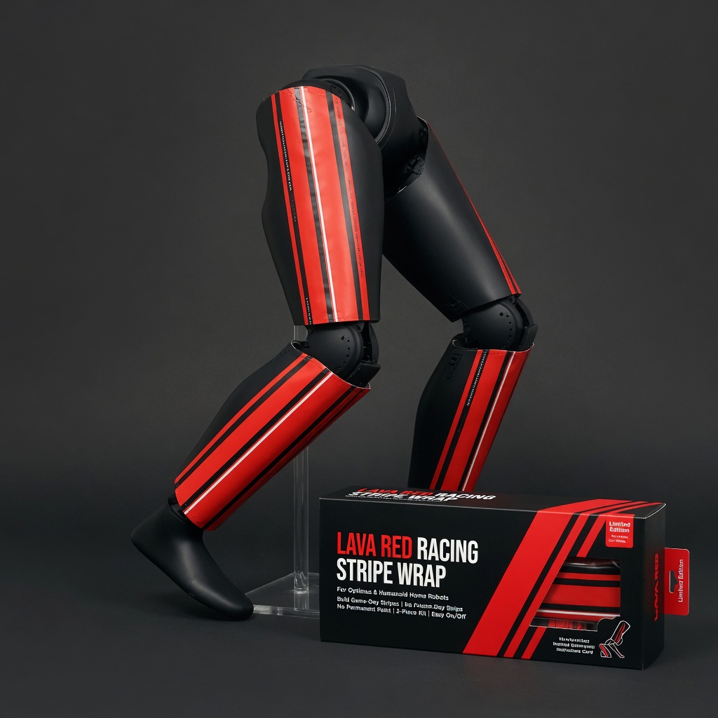 Lava Red Racing Stripe Wrap