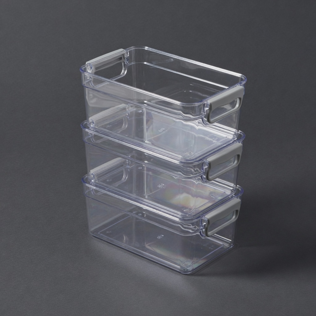 Clear Pantry Bin Stack Set