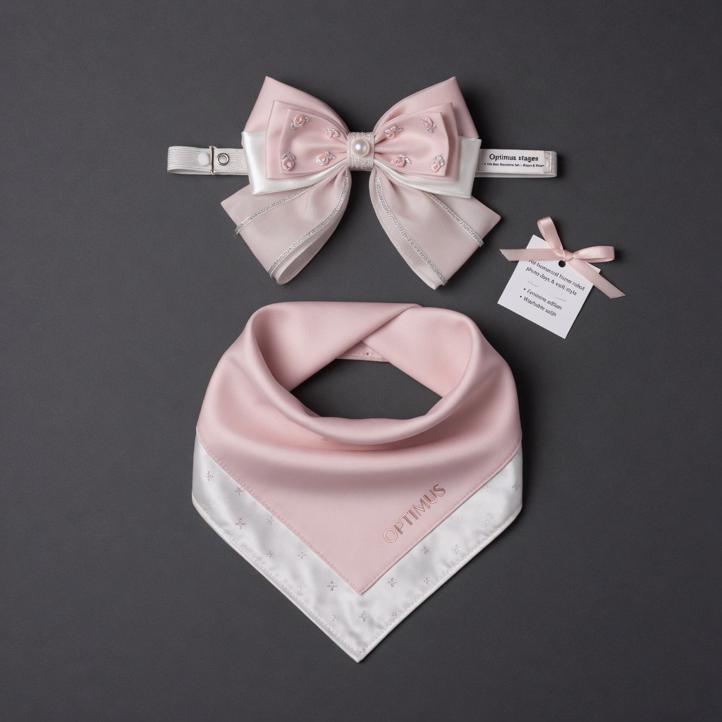 Pet Bow Bandana Set