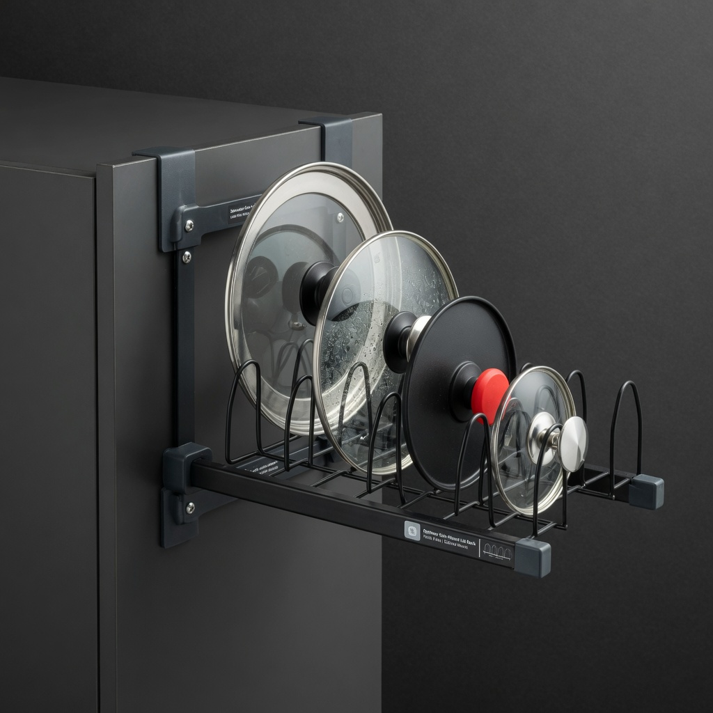 Side-Mount Pot Lid Rack