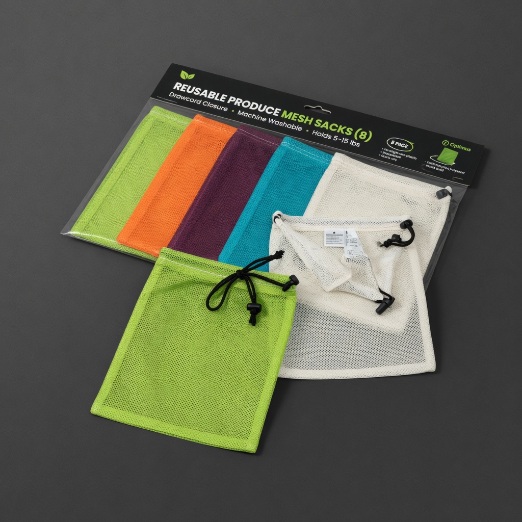 Reusable Produce Mesh Sacks (8)