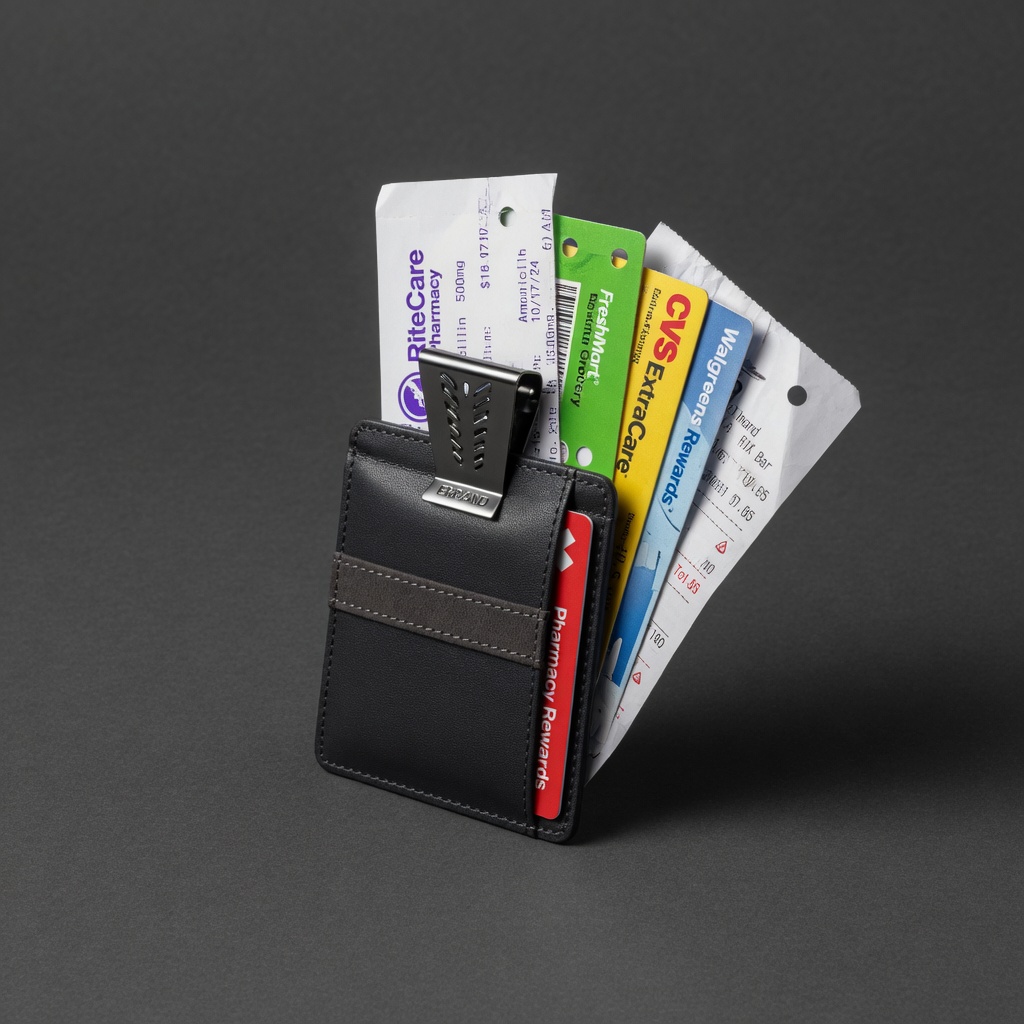 Errand Receipt Clip Wallet