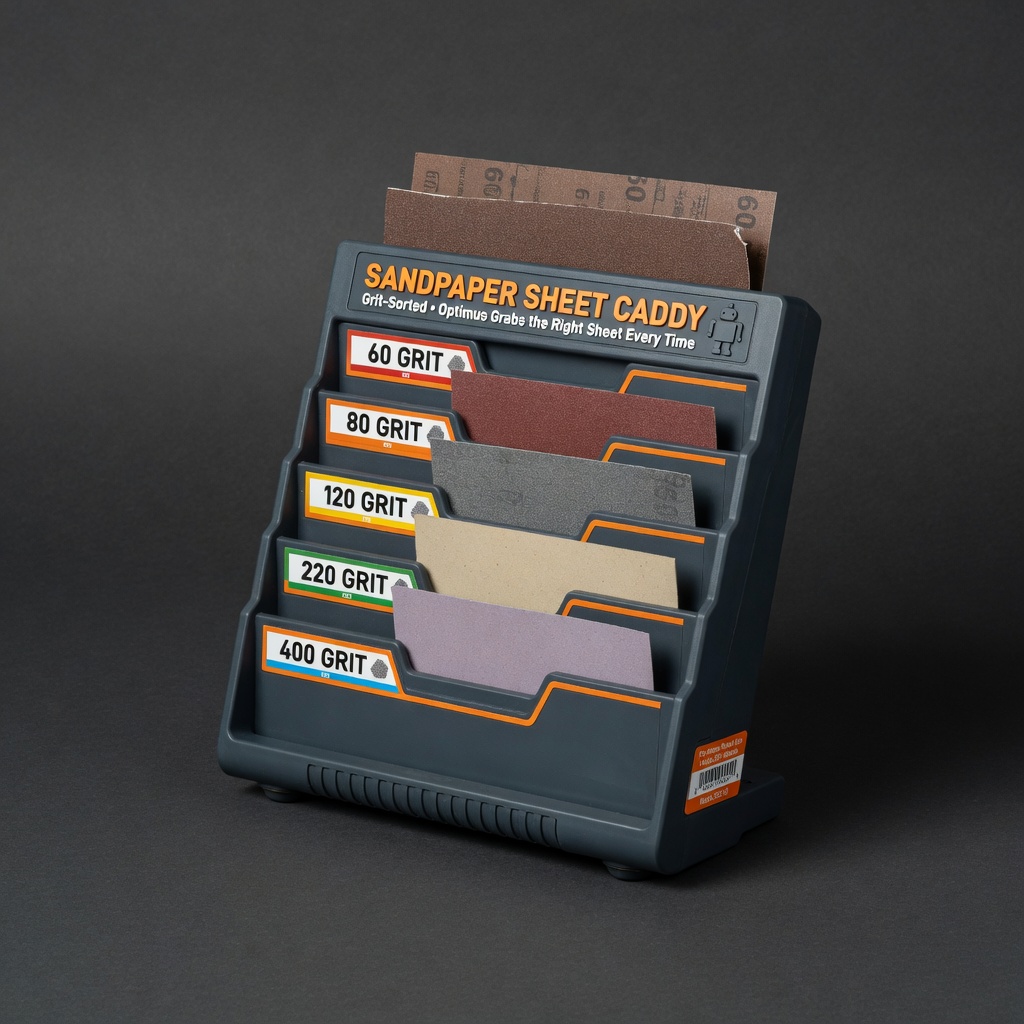 Sandpaper Sheet Caddy