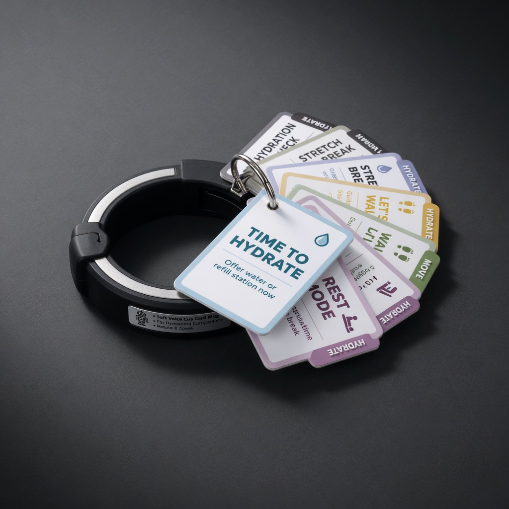 Soft Voice Cue Card Ring