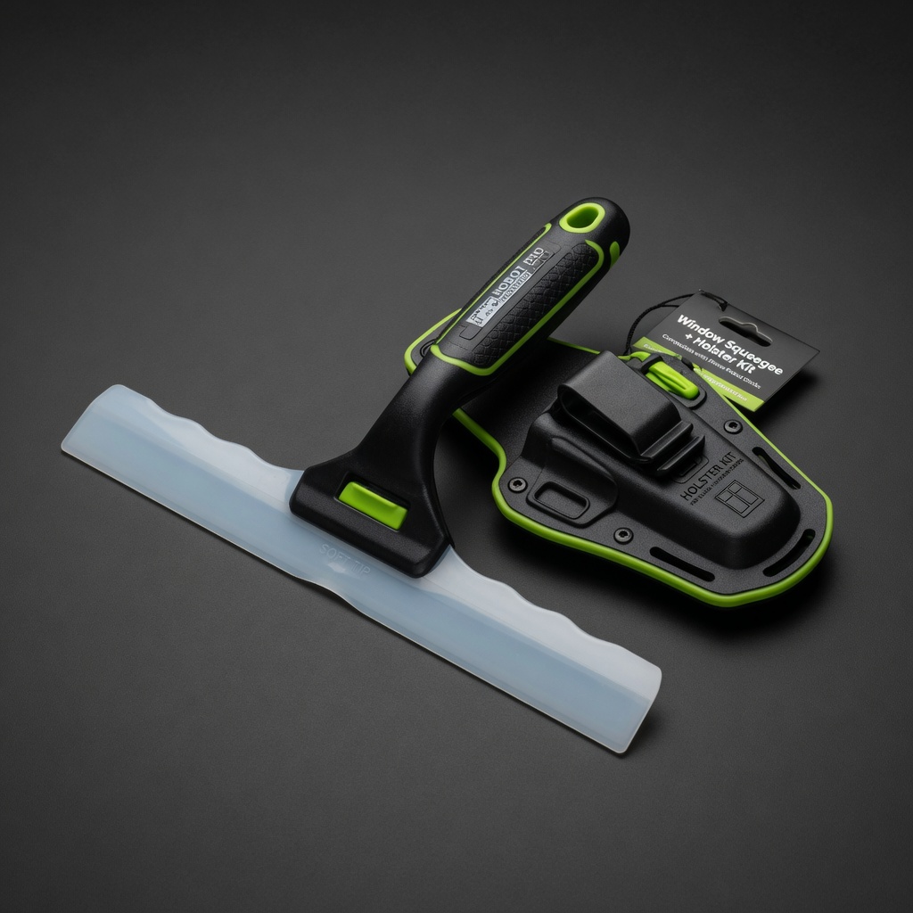 Window Squeegee + Holster Kit