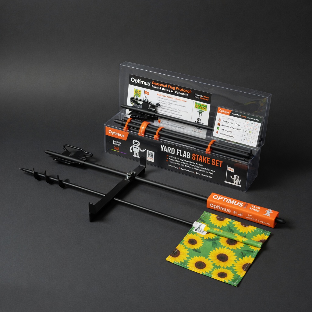 Yard Flag Stake Set